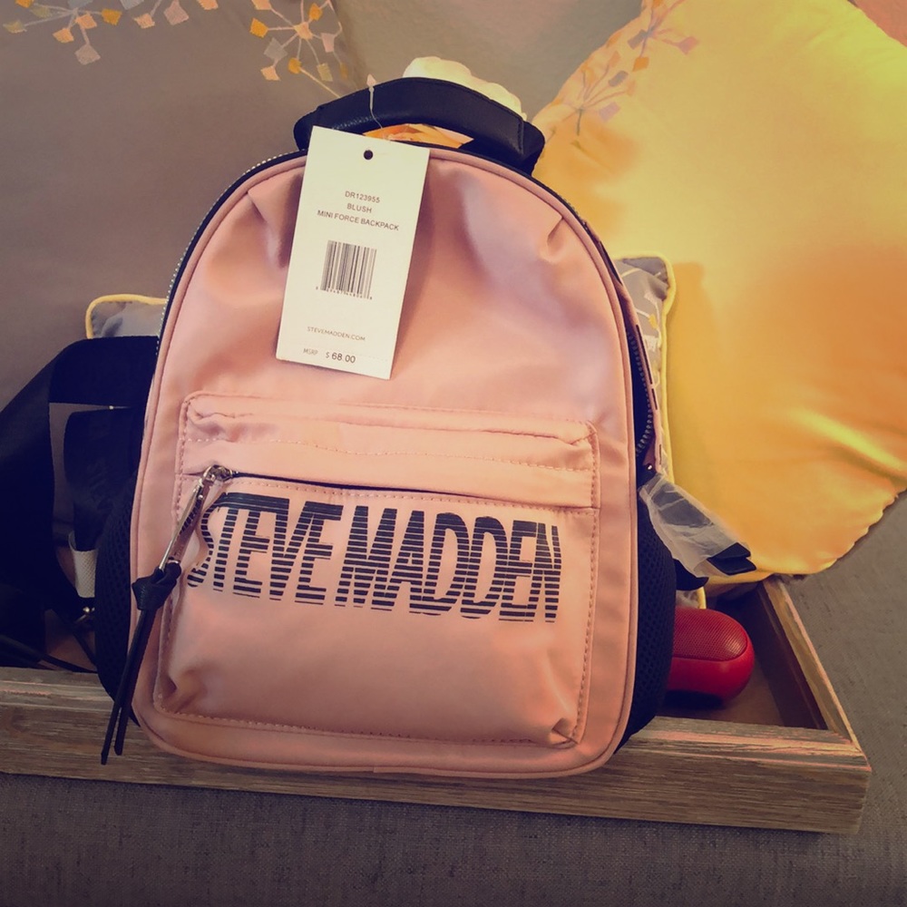 New Steve Madden Mini Force Backpack in Blush